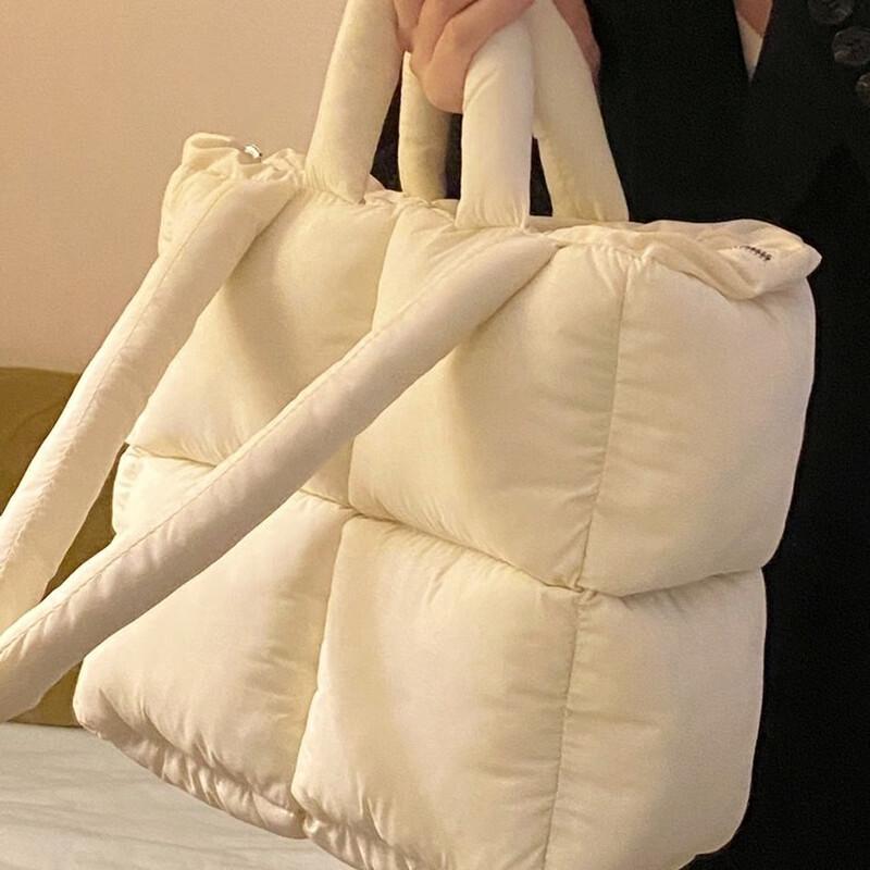 REWELL Quilted Padded Shoulder Tote Bag