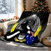 Collingwood Magpies Pattern Blanket for Home Decoration, Bed, Sofa, Car Travel, Camping, Suitable for All Seasons, Birthday Christmas Gift
