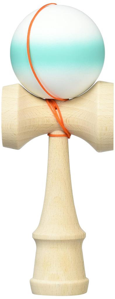 Langs Japan Japan Kendama Association Certified Competition Kendama, Ozora Matte Line Turquoise [Made in Japan, Spare String Included]