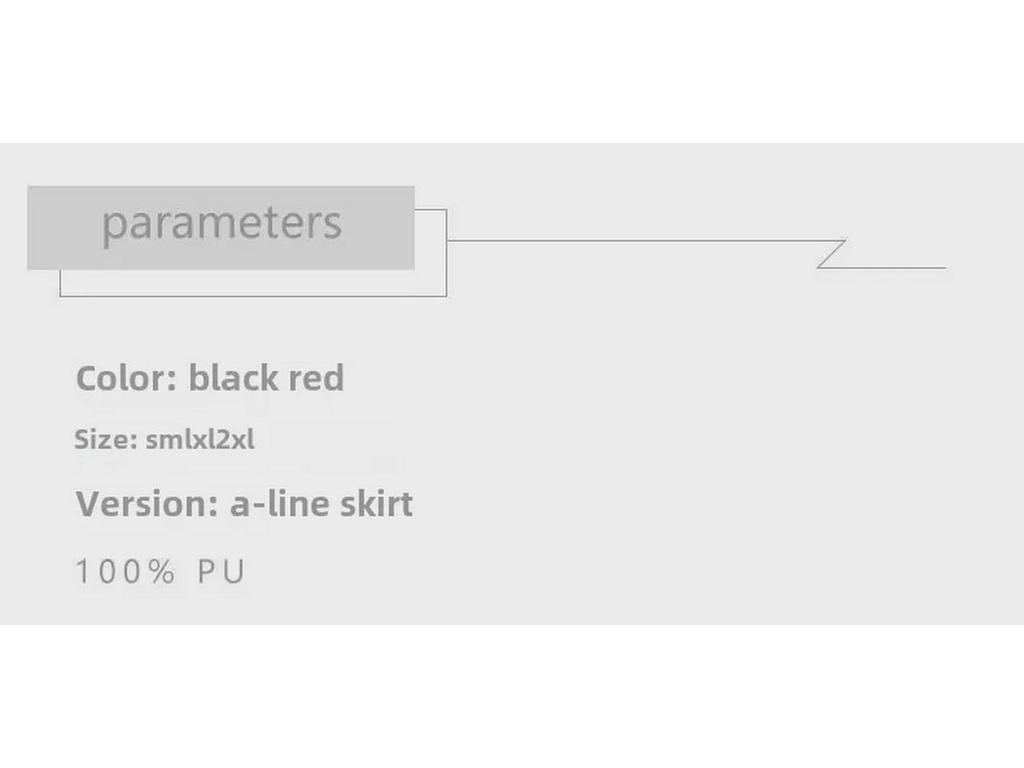 Black Leather High-Waist A-Line Skirt: Perfect for Spring & Autumn