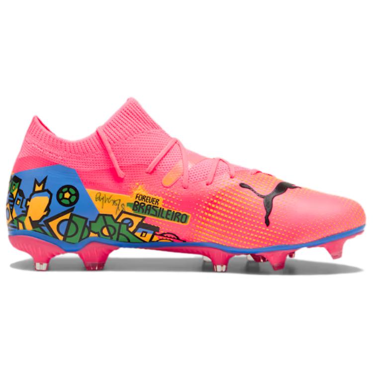 Puma Neymar Jr. x Future 7 Match FG AG Copa América-pakke Herresneakers Rosa Sunset-Glow Svart 107840-01