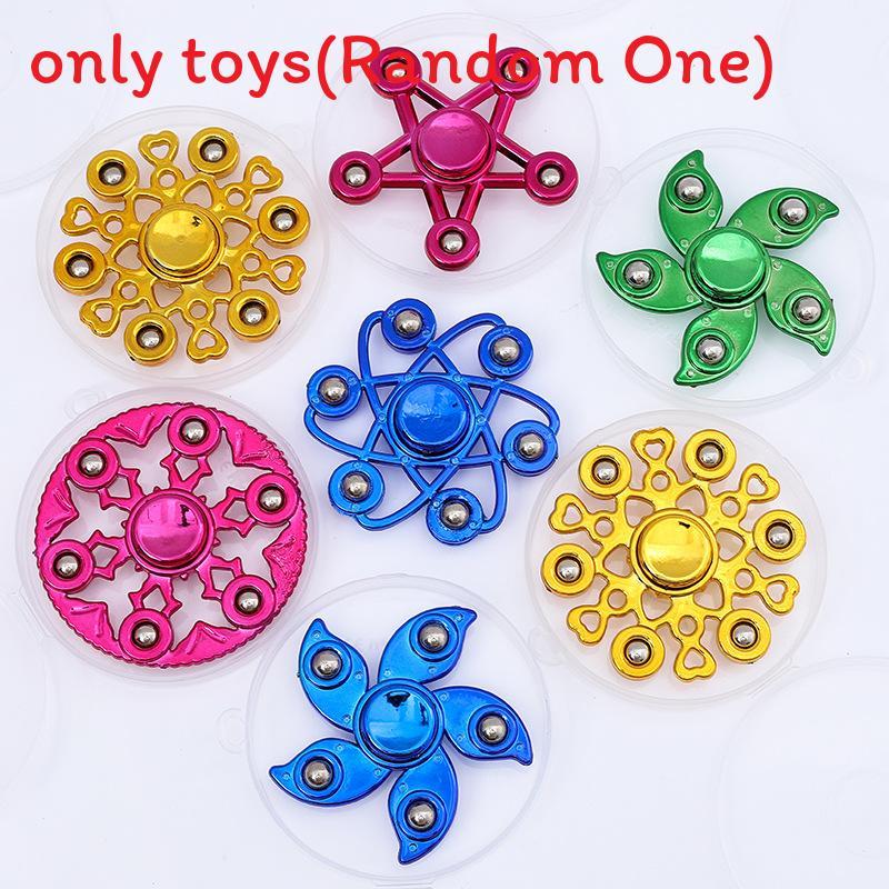 

Plated Handheld Fingertip Gyroscope Toy With Metallic Finish For Relief Anxiety