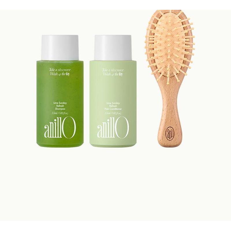 anillo Lime Sunday Refresh Hair & Brush Mini Set