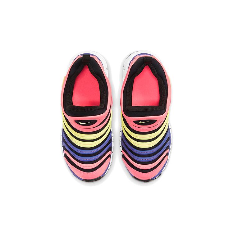 New Nike Dynamo Free Anti-Slip And Wear-Resistant Support Kids Lifestyle Shoes Pink Blue Yellow Children Aged 3-7 Years Old 343738-025
