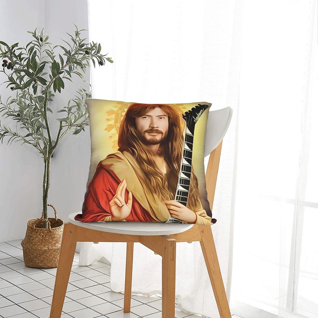 Pillow Cover Megadeths Band Saint Mustaine Cute Funny Pillow Case For Living Room Bed Chair Pillowcases