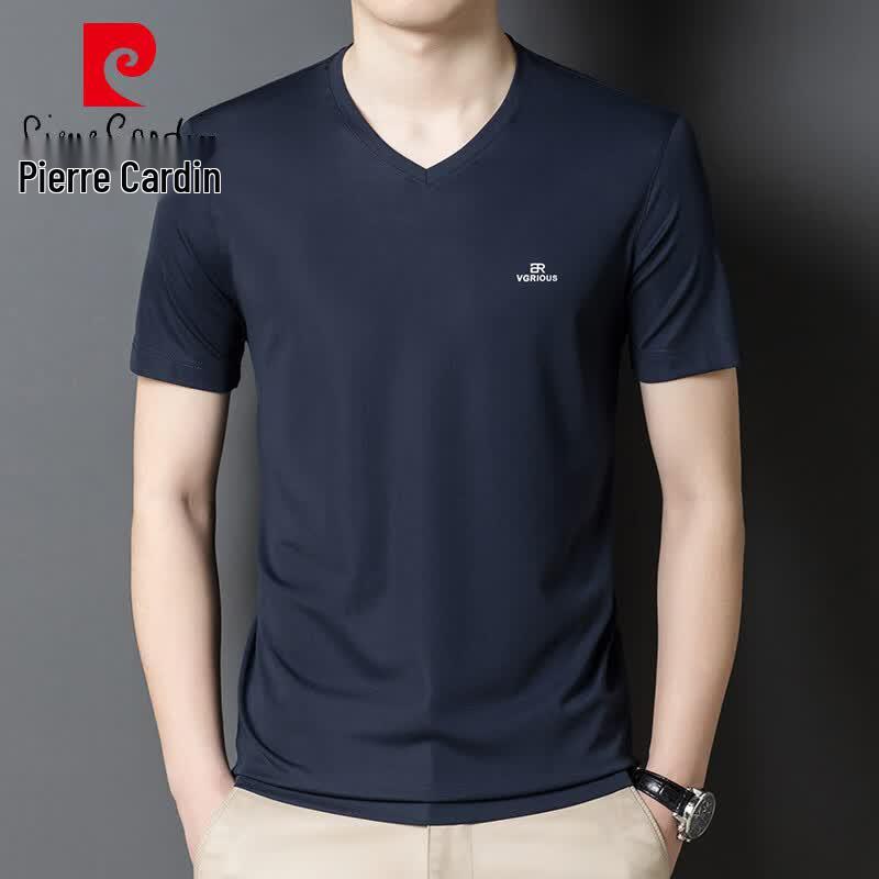 Pierre Cardin Men s Ice-Feel V-Neck Short Sleeve T-Shirt 48