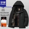 ROMON Men's Detachable Hood Padded Winter Jacket