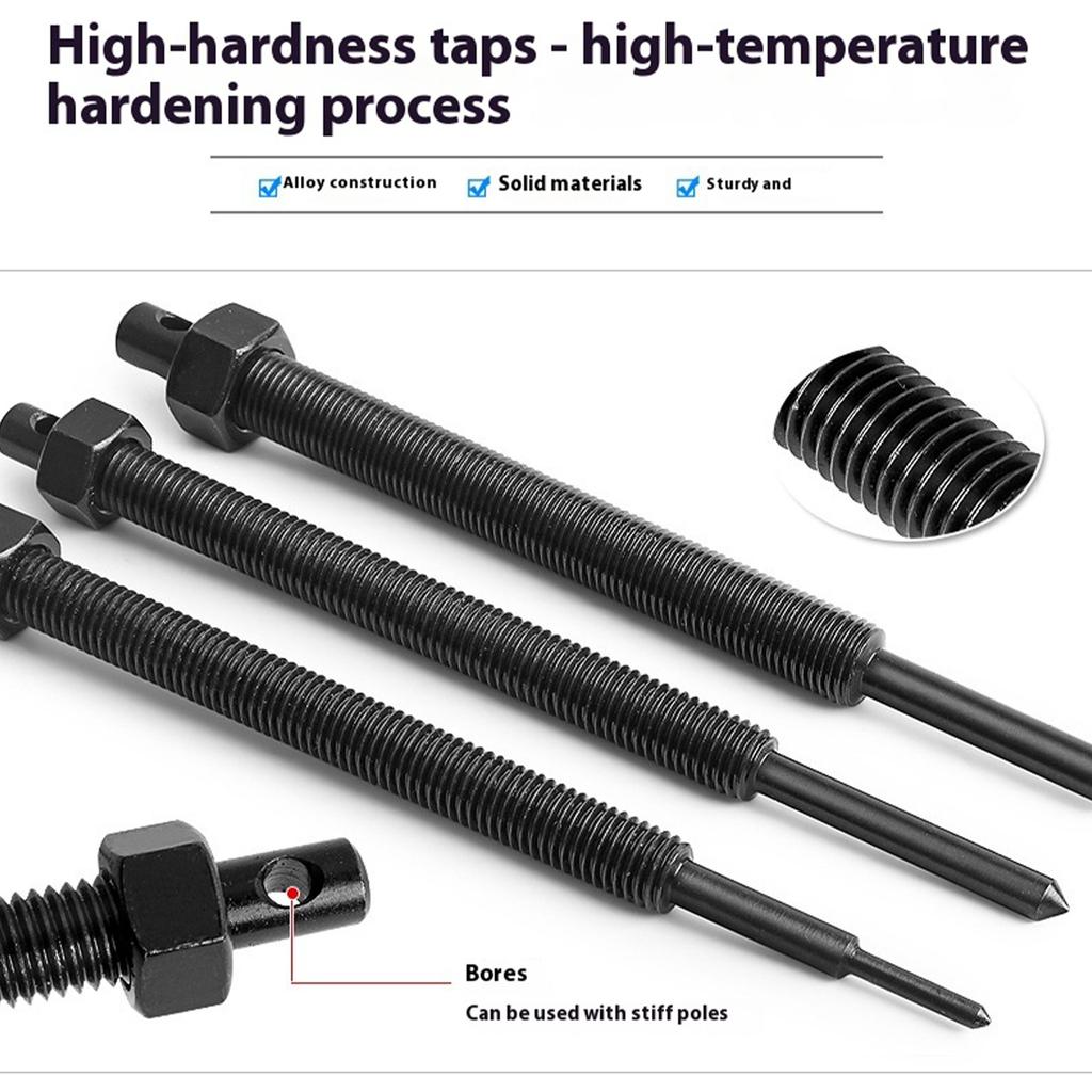 Efficient 12pcs Motorcycle Inner Bearing Puller Extractor Set for Quick and Easy Wheel and Generator Bearing Extraction