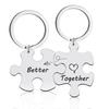 Creative Minimalist Keychain Spanish Key Pendant Metal Stainless Steel Laser Key Ring Stainless Steel Keychain for Backpack Bag Pendant