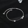 Women Butterfly Bracelet Adjustable Slim Link Chain Bracelet Girls Dainty Rhinestone Butterfly Bracelet Jewelry Gift for Her Friends