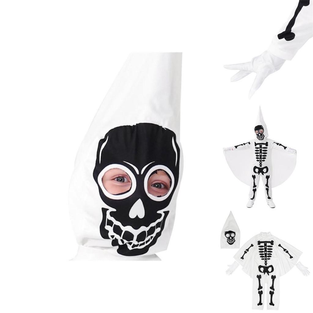 Children's Skeleton Cosplay Costume Perfect For Halloween Dress-up And Events