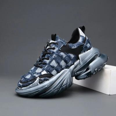 2024 2024 Platform Sneakers Men Casual Shoes Breathable Male Footwear Lace Up Walking Shoe Sport Running Sneaker Thick Soled Shoes