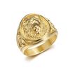 Vintage 316L Stainless Steel Animal Lion Pattern Rings for Men Women Punk Fashion Lion Head Ring Party Jewelry Gift Accessories