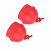2pcs No Slip Cue Tip Chalk Billiard Pool Cue Chalk Holder with Cord for Snooker Pool (Black)