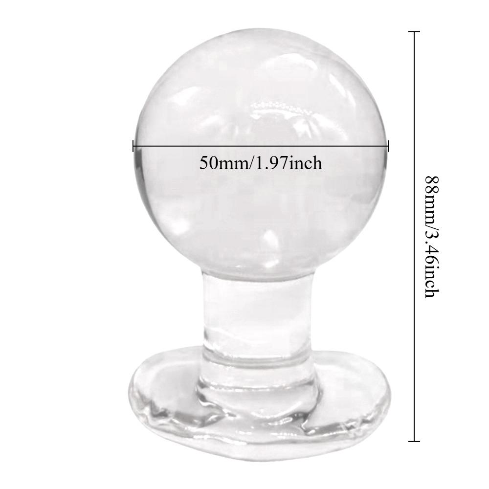 50mm Clear Ball Bead Crystal Glass Quantity Plug
