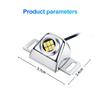 12-24V LED Reverse Light Truck Trailer Rear Backup Lamp Waterproof License Plate Light for Car RV Bus Tractor