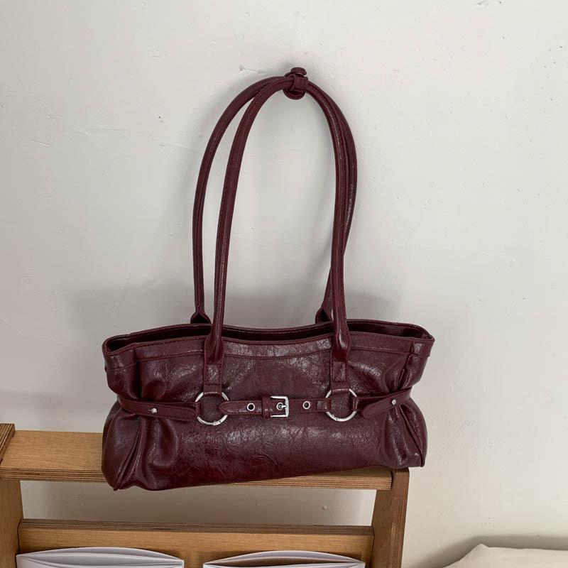 Sac sous-bras Rétro Chic de Luxe, Sac Cabas Polyvalent Grande Capacité pour le Quotidien, Sac à Main Tendance à Une Seule Bandoulière pour Femmes KTB
