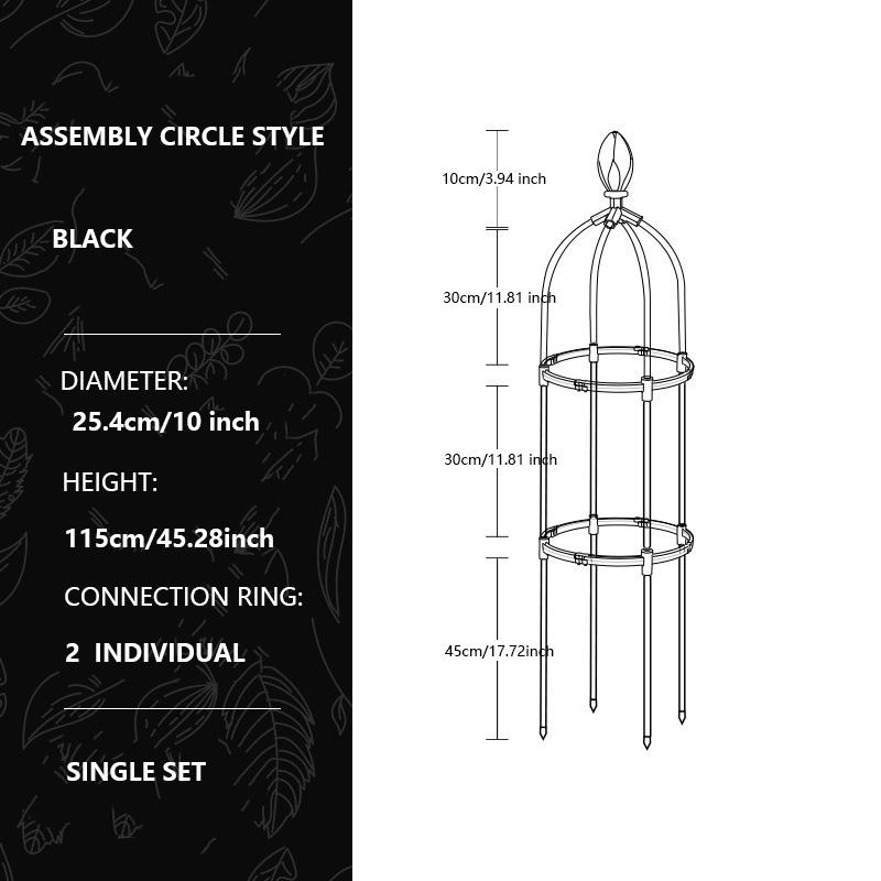 Climbing Plant Trellis Outdoor Tower Garden Flowers Support Frame Tall Potted Plants Support Climbing Flower Vines DIY Stand