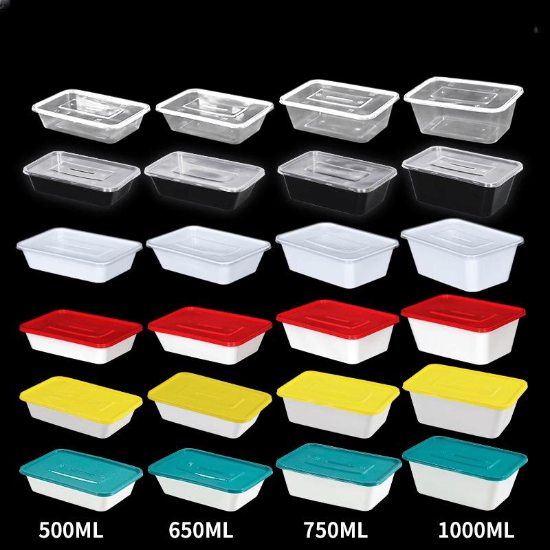 Disposable PP Plastic Takeaway Food Containers with Lids