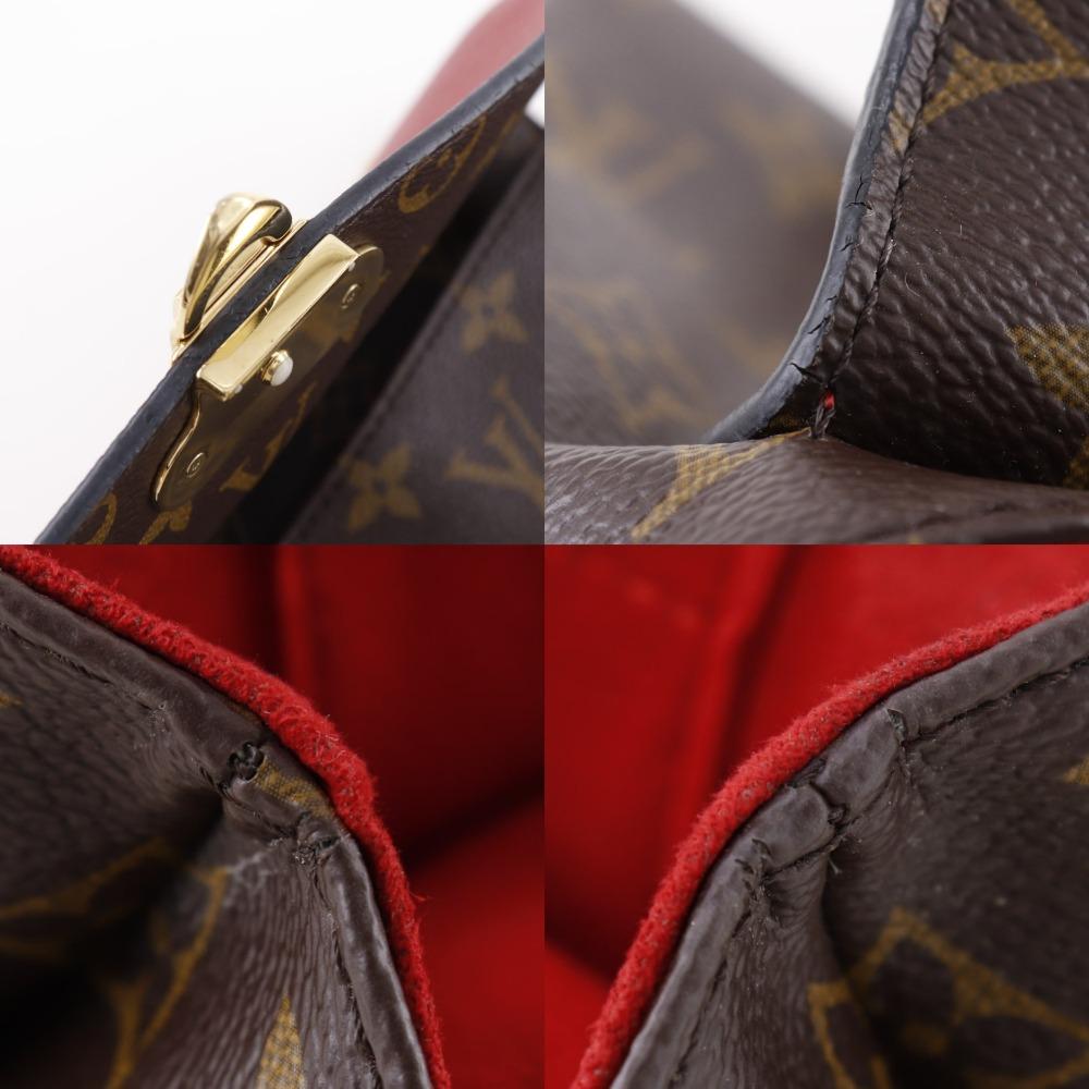 LOUIS VUITTON Sun Praseed Shoulder Bag M43713 Slys Brown / red Monogram canvas Women Used