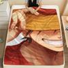 Luffy Delicate Print Blanket, Cozy Flannel Blanket Applicable to Sofa, Bed, Bedroom, Picnic and Long Trip.-TING