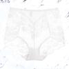 Plus Size M-3XL Big Women Floral Transparent Lace Panties Sexy High Waist Underwear Hollow Out  Solid Color Perspective Lingerie