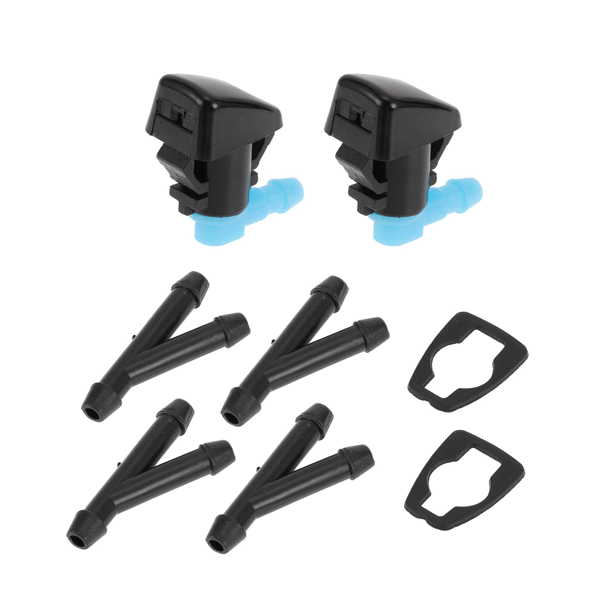 HOPESPANNER Compatible with Jeep Windshield Washer Nozzle No.68260443AA Black Blue