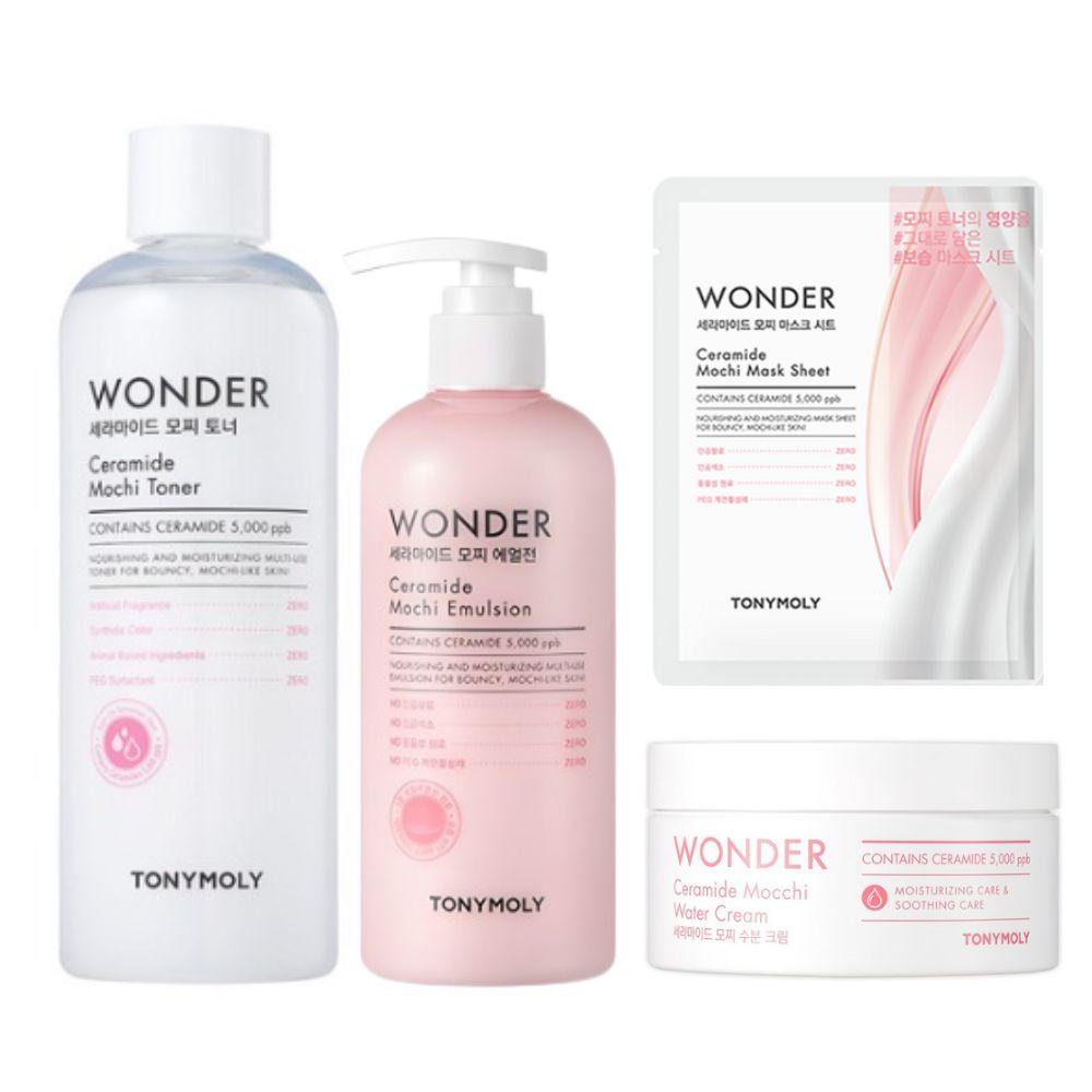 

[TONYMOLY] Wonder Ceramide Mochi Тонер, Эмульсия, Крем, Набор масок