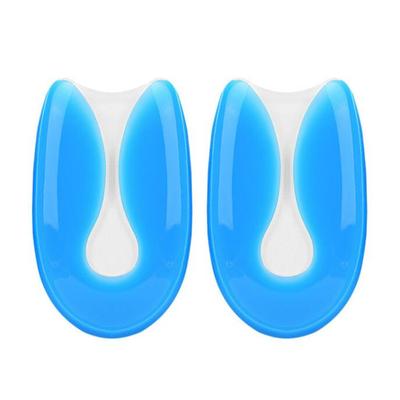 Silicone Gel Insoles Heel Cushion Soles Relieve Foot Pain Plantar Fasciitis Protectors Spur Support Shoe Pad Feet Care Inserts