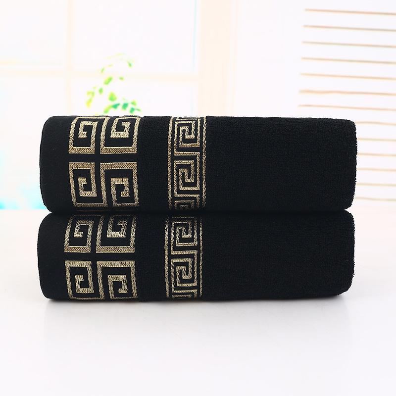 Pure Cotton Solid Color Bath Towel - Thick and Individually Packaged