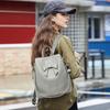 NICOLE DORIS Ribbon Mini Backpack with Waterproof Leather and Soft Synthetic Daypack for International Includes a Cute Bear Perfect for or As a