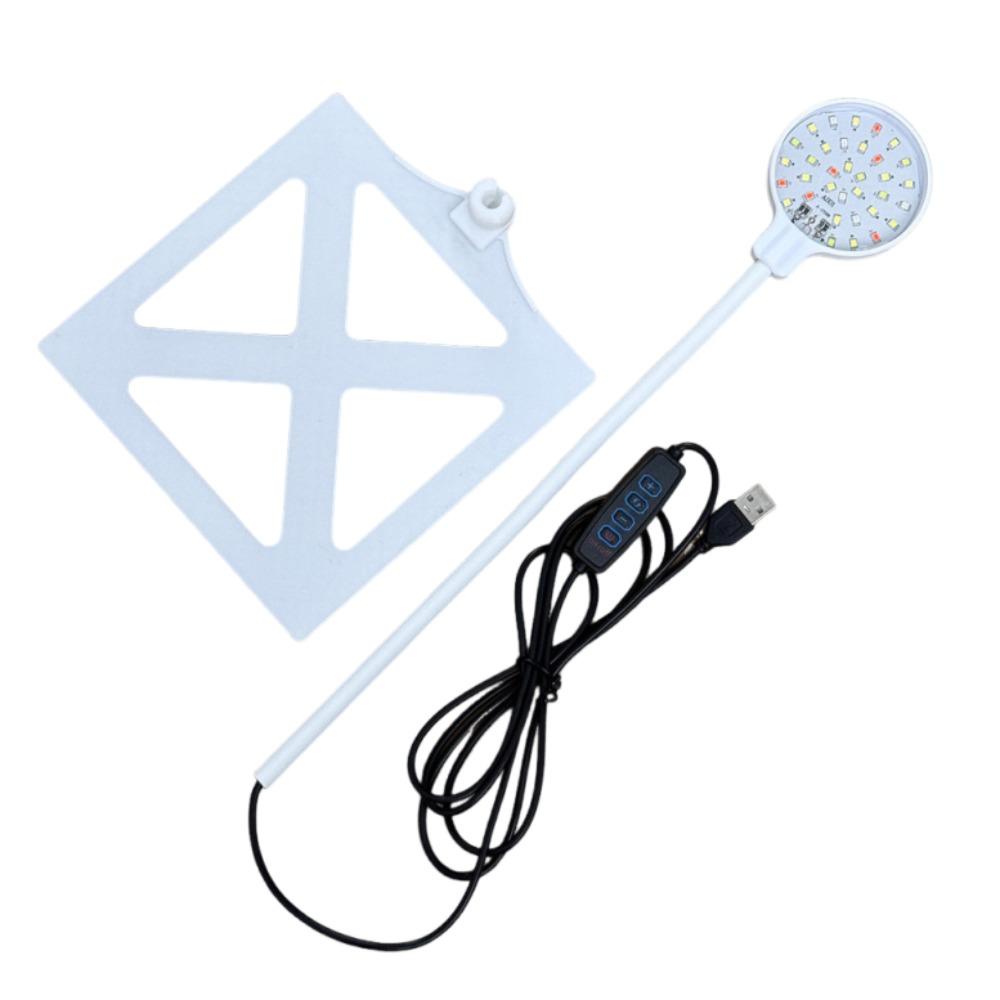 Energy Saving Fish Tank Lamp Waterproof Plants Grow Lamp Clip-on Aquarium Lamp  Home Decorations White Base Style