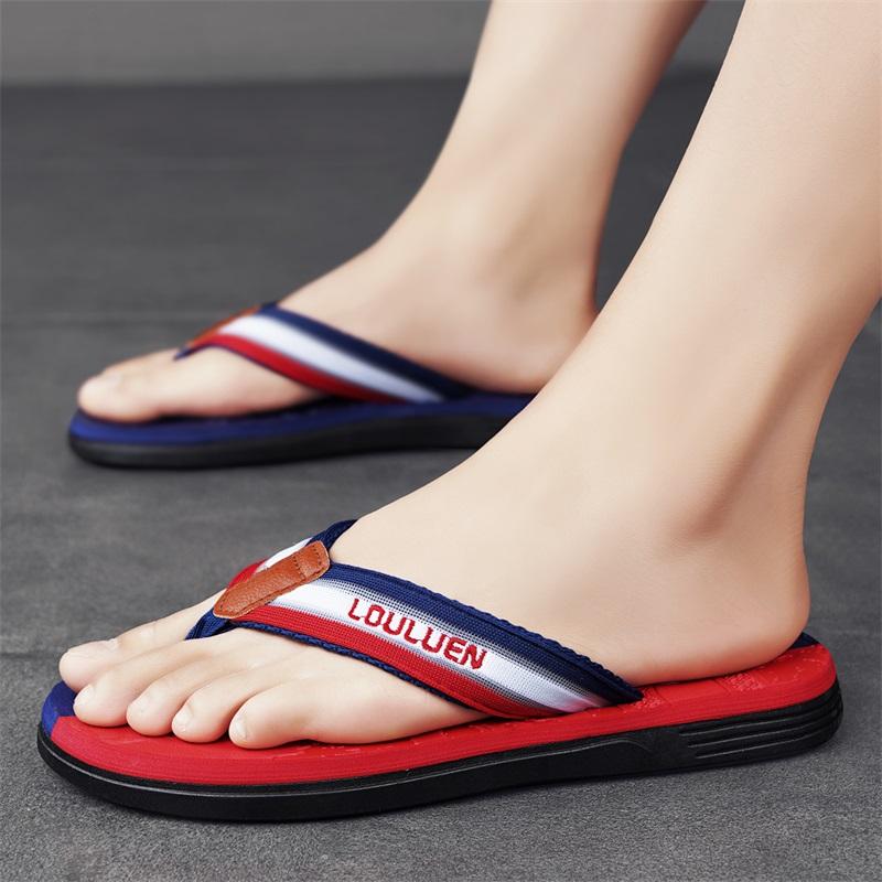 High Quality Beach Flip Flops Summer Men Outdoor Casual Sandals Fashion Men Flip Flops Breathable Antiskid Beach Slippers Men