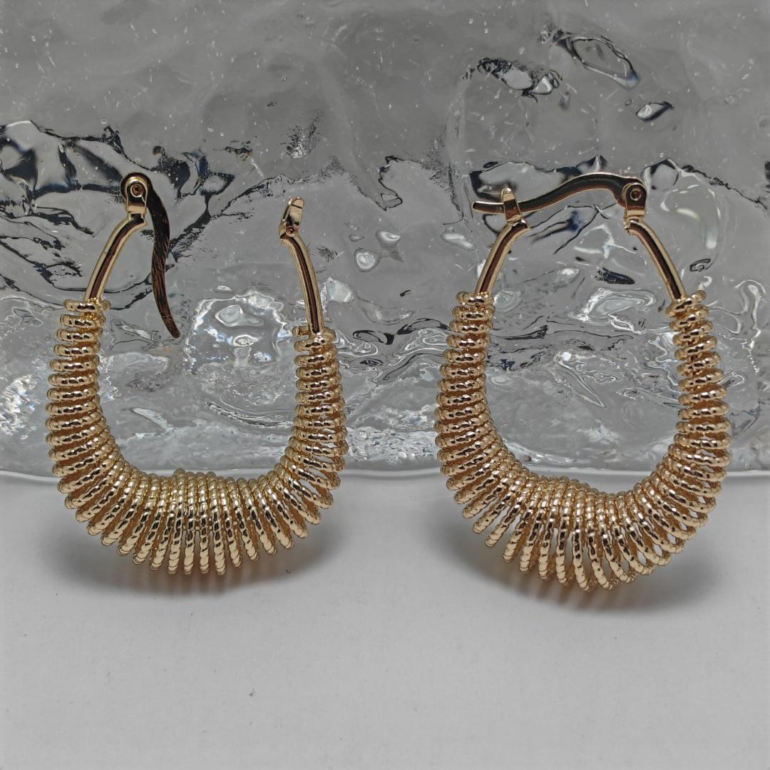 Универсальные спиральные серьги-завитки 2025 года – Большие, Невыцветающие Женские Дизайны