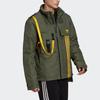 Adidas Originals Trefoil Large Logo Utility Puffer Jacket Winter Men Outerwear Basic-Green GJ6737