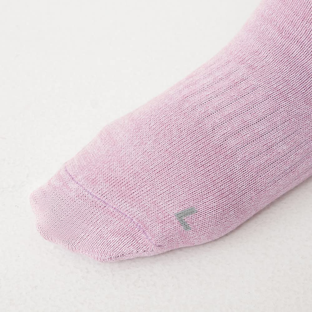 Gunze WASHIITO Washi 3D Toe Separate Crew Set of Pale Sizes Cm Socks, Yarn, Design, Knit, Length, 2, Lavender, 23.0-25.0