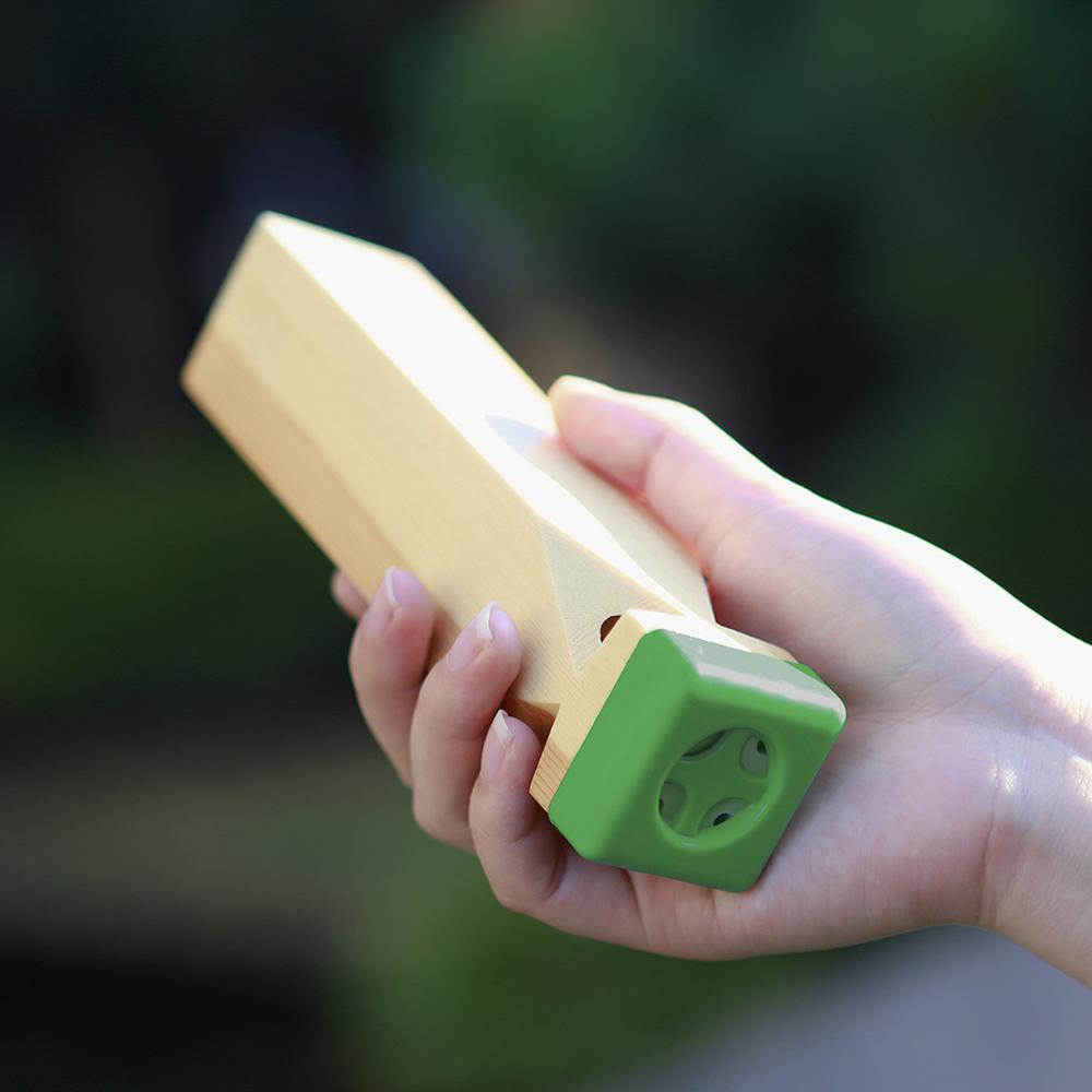 M MBAT Orff Mouth Train Whistle Wood Color Whistle Steam Whistle Small Solid Wood Children's Musical Toys Orff Kazoo Whistle