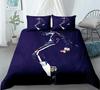 Michael Jackson Set Biancheria da Letto Stampata a Cartoni Animati 3D Copripiumino Coperta con Federe Biancheria da Letto Biancheria da Letto Tessile per la Casa