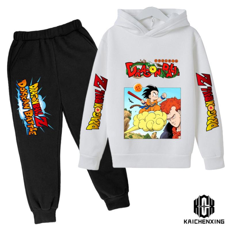 Anime Dragon Ball Z kapuutsikomplekt poistele Riided Lastele kapuutsid Anime riided Goku kapuuts, tüdrukute dressipluus 3-14a lastele