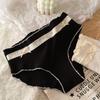 Pure Desire Girl Pure Cotton Antibacterial Crotch Underwear Women's Thin Design Mid Waist Briefs Comfortable Breathable Triangle Panties