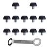 12 Football Boot Spikes, Non-slip, Solid Ground Portable Replacement Spikes for Indoor And