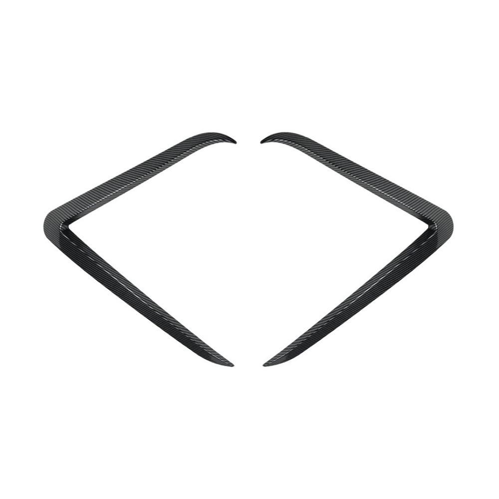 1Pair Carbon Look Fog Lamp Wind Fin Spoiler for Tesla Model Y 2024+ Juniper Body Enhancement