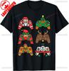 Weihnachten Gamer Controller Weihnachten Gaming Männer Jungen Jugend T-Shirt Rundhals Kurzarm Lässig Weich Bequem Viele Farben Oberteile