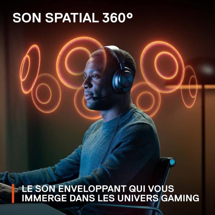 Casque-Micro Gaming - STEELSERIES - Arctis Nova Pro - Filaire - Noir - Suppresseur De Bruit Actif