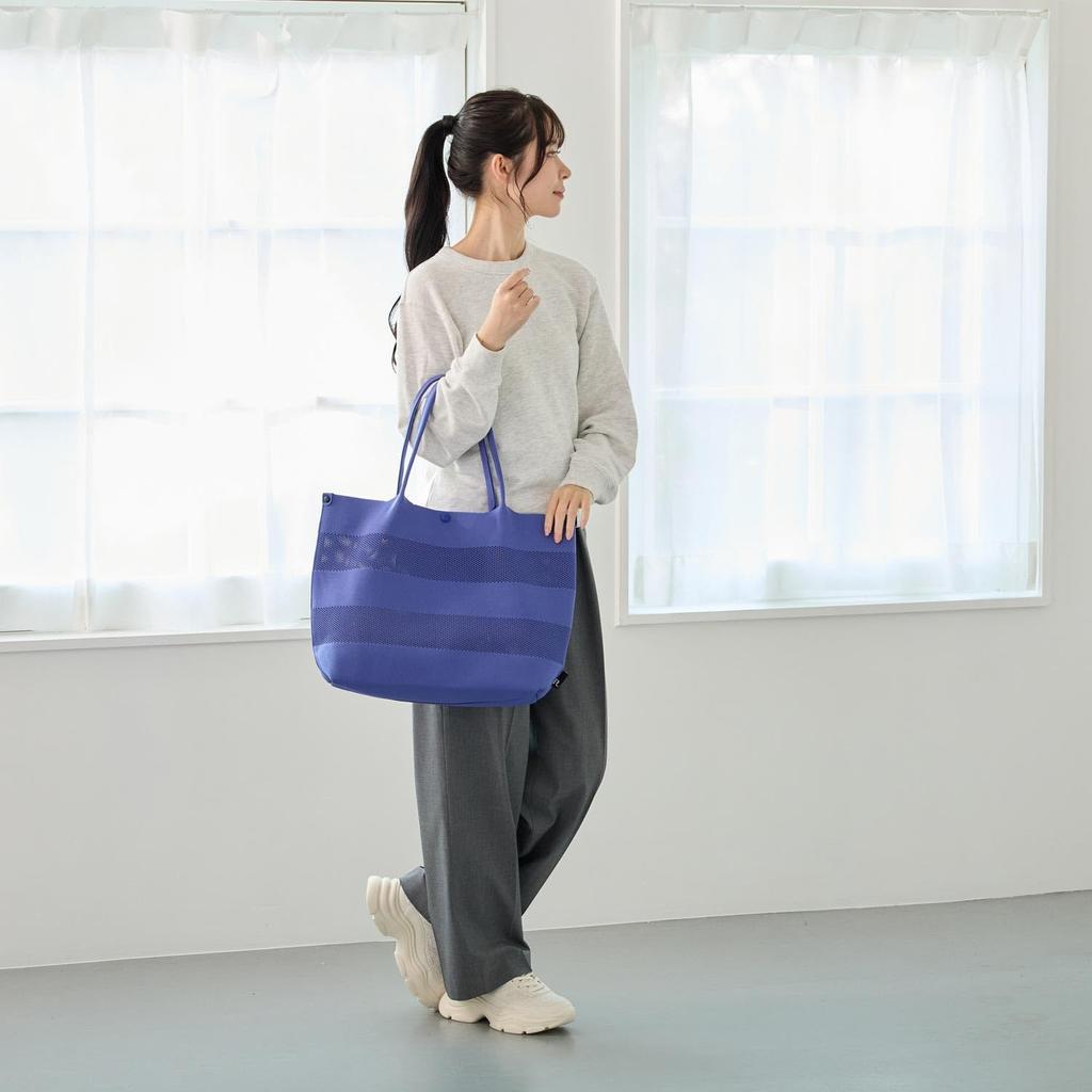 Knit Striped Tote Horizontal 3577 Women's Bag, Type, LT.Medium.Leful.Mixed-A