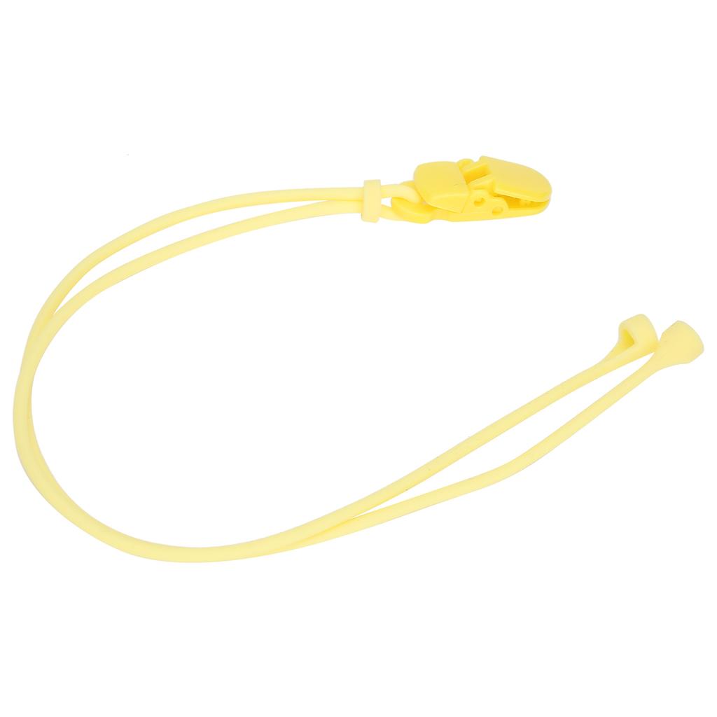 Silikon Anti-Verlust Lanyard Hörgerätehalter Riemen Schutzseil für ältere Menschen(Schwarz )