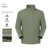 Customizable Stand Collar Windbreaker: Team Logo, Casual Outdoor Jacket, Windproof for Spring & Autumn.