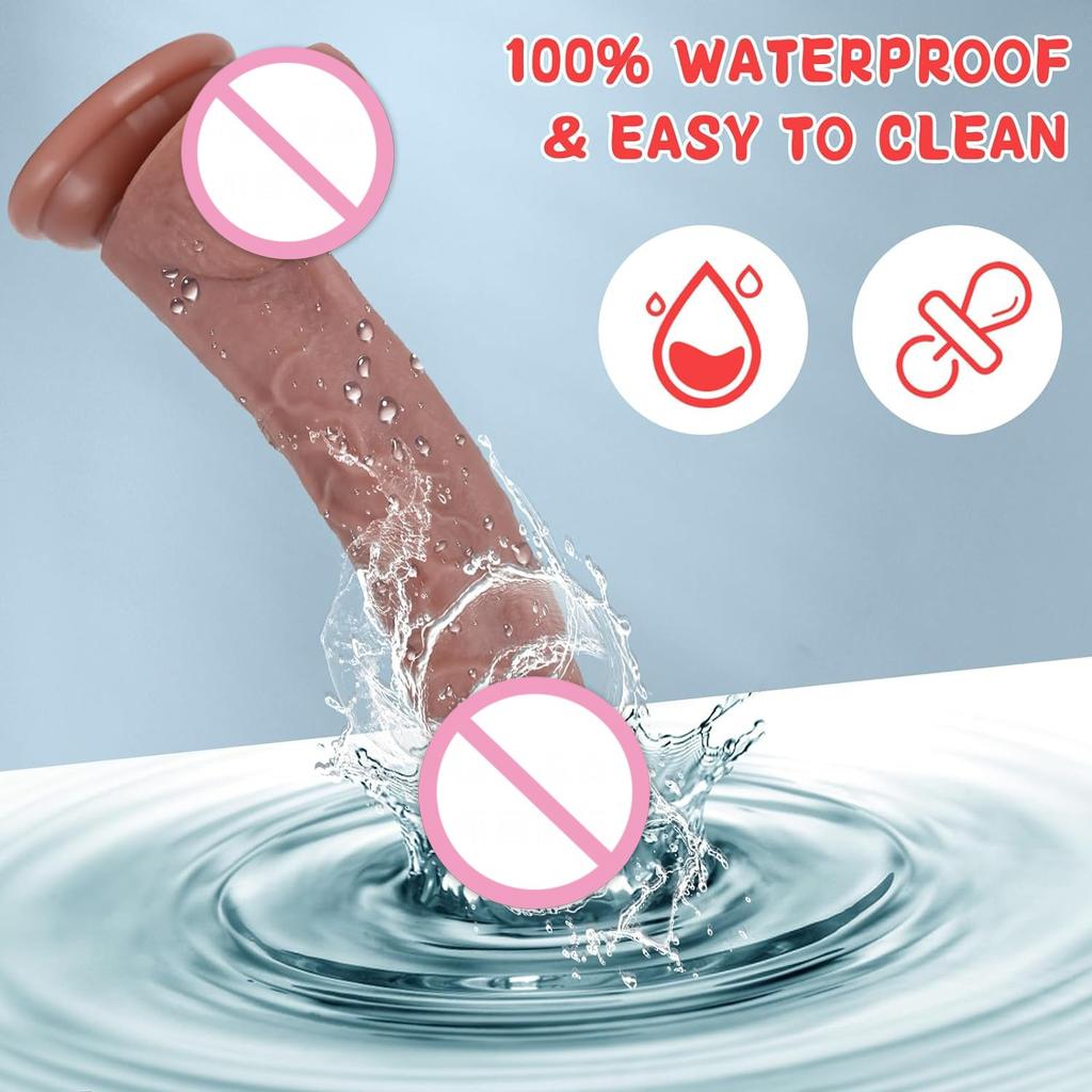 Realistic Dildo with Suction Cup Clitoris G-spot Stimulator Anal Plug Penis Adult Sex Toys for Women Masturbation Male Soft Dick