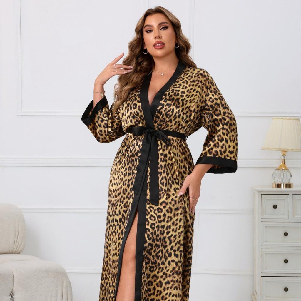 Plus Size Women's Loungewear Sexy Robe Casual Comfortable Nightwear