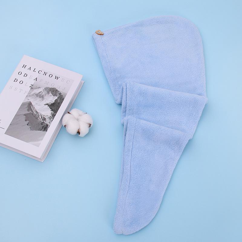 Microfiber Coral Fleece Quick-Dry Hair Wrap Towel
